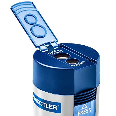 Staedtler Double-Hole Tub Pencil Metal Sharpener - SCOOBOO - 512 001 - Sharpeners