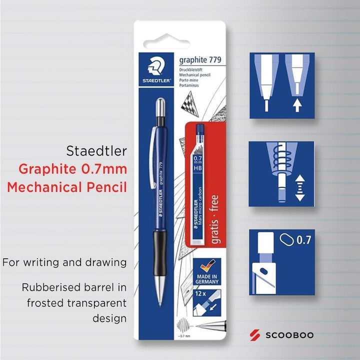 Staedtler Graphite 0.7mm Mechanical Pencil - SCOOBOO - 775 - Mechanical Pencil