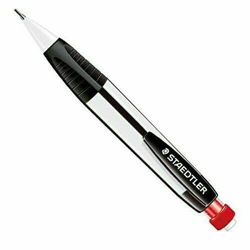 Staedtler Graphite 771 Mars Micro Carbon 1.3mm Mechanical Pencil (white barrel) with Lead box - SCOOBOO - 771 - Mechanical Pencil