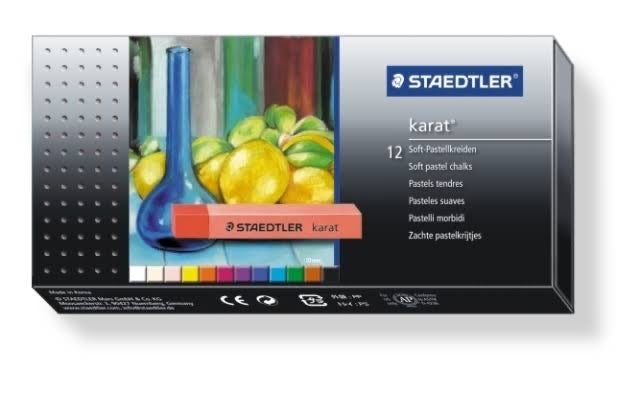 Staedtler Karat Soft Pastel Chalks Set - SCOOBOO - 2430C12 - Pastel Chalks