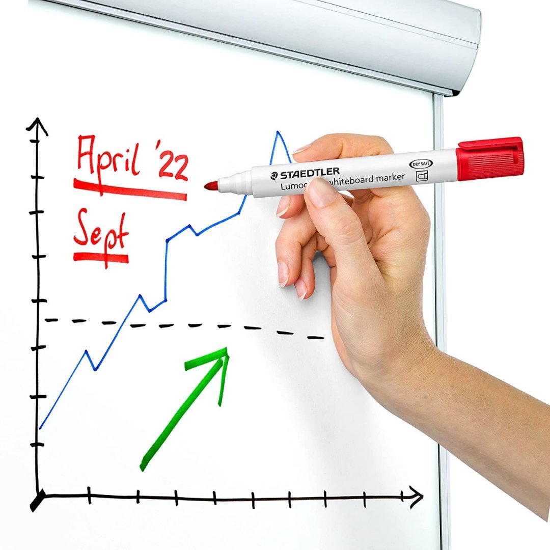 Staedtler Lumocolor Bullet Tip Whiteboard Marker - SCOOBOO - 351 WP4 - White-Board & Permanent Markers