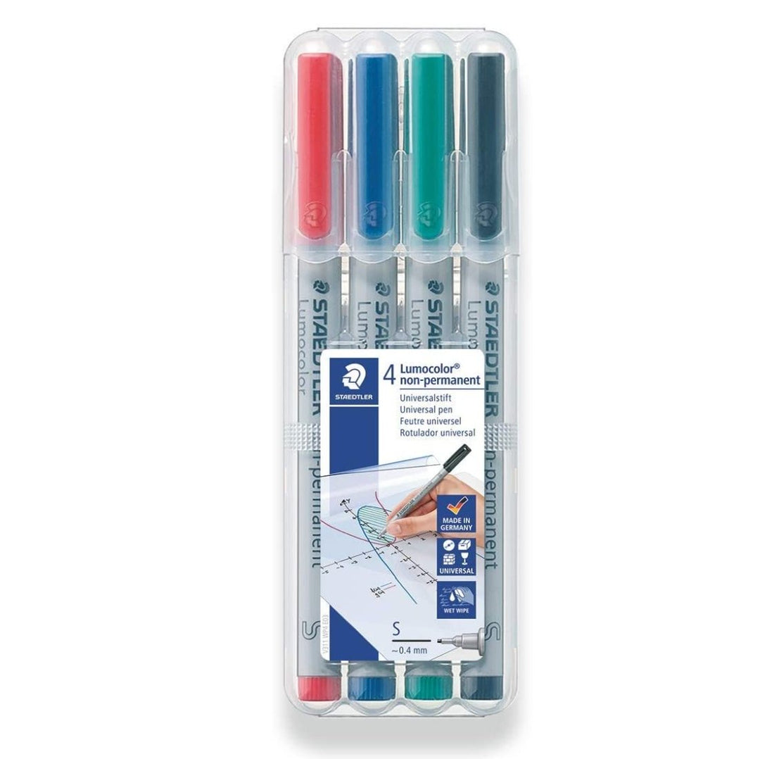 Staedtler Lumocolor Non-Permanent Pen Sets 0.6mm - SCOOBOO - 316 WP4 - Fineliner