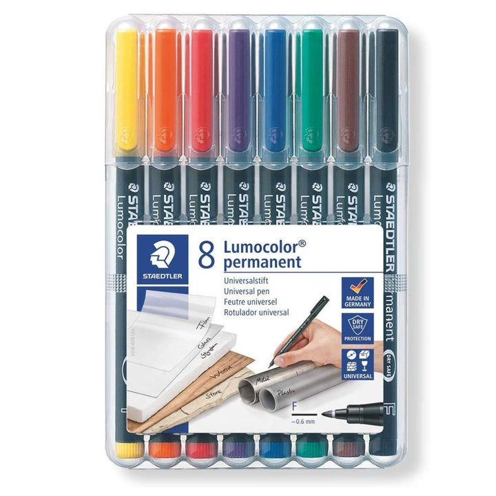 Staedtler Lumocolor Permanent Sets (0.6mm) - SCOOBOO - 318 WP8 - White-Board & Permanent Markers