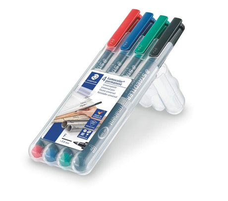 Staedtler Lumocolor Permanent Sets (0.6mm) - SCOOBOO - 318WP4 - White-Board & Permanent Markers