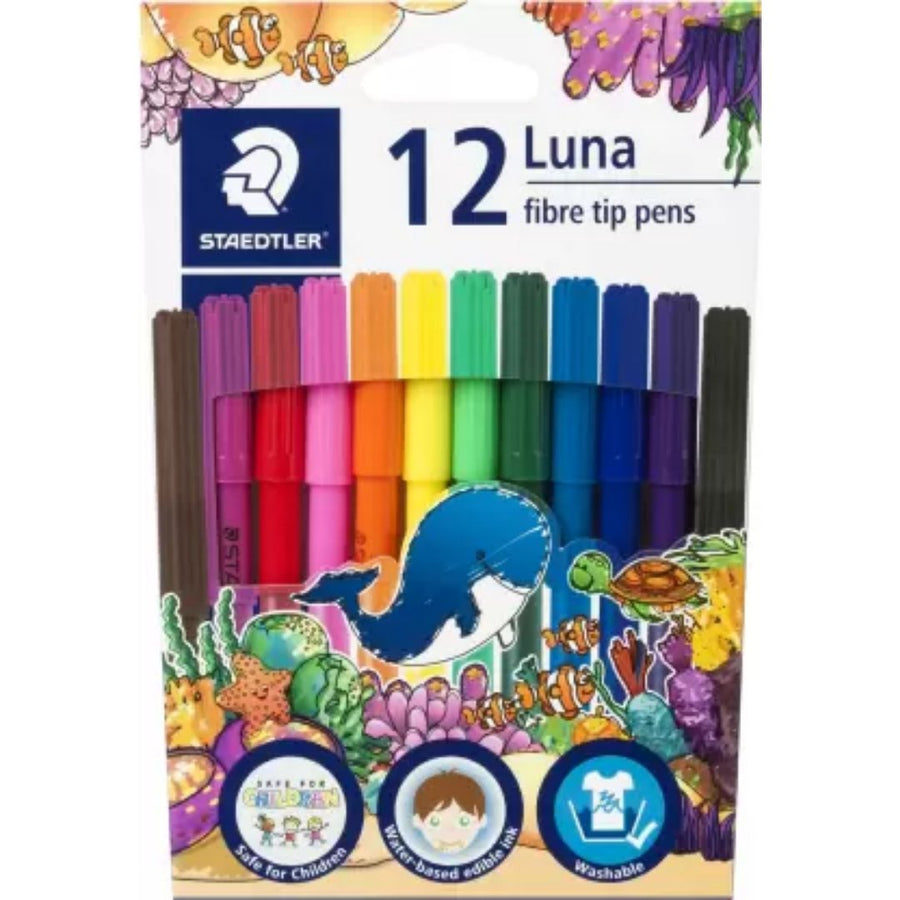 Staedtler Luna Fibre Tip Pens - SCOOBOO - 327 LWP 12 - Sketch & Drawing