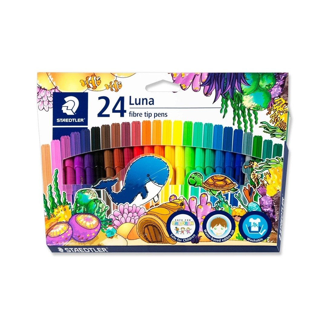 Staedtler Luna Fibre Tip Pens - SCOOBOO - 327 LWP 24 - Sketch & Drawing