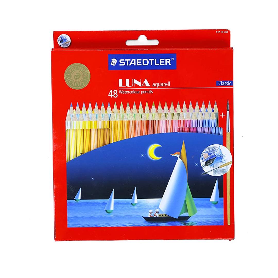 Staedtler Luna Watercolour Colour Pencils - SCOOBOO - 137 10 C48 - Coloured Pencils