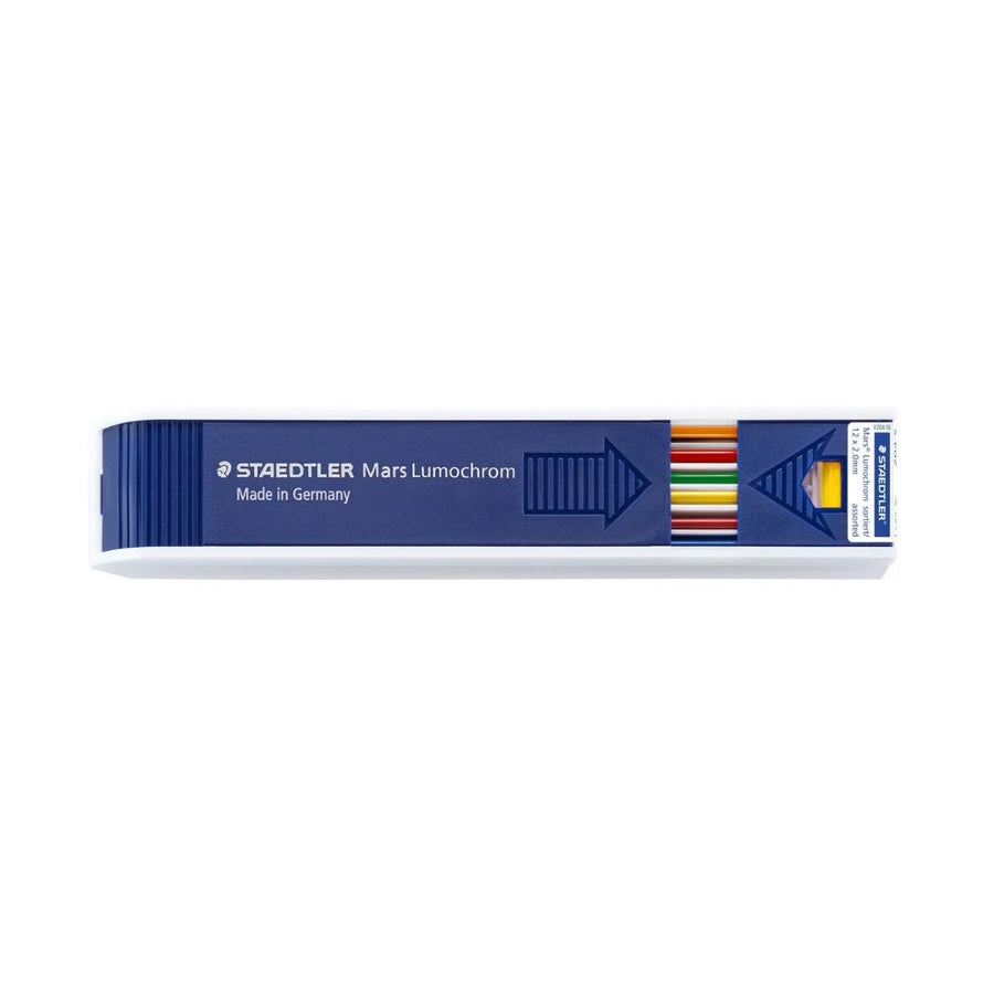 Staedtler Mars 2 Mm Color in an Assorted Color Pack of 12 Leads - SCOOBOO - 204-S - Pencil Lead & Refills