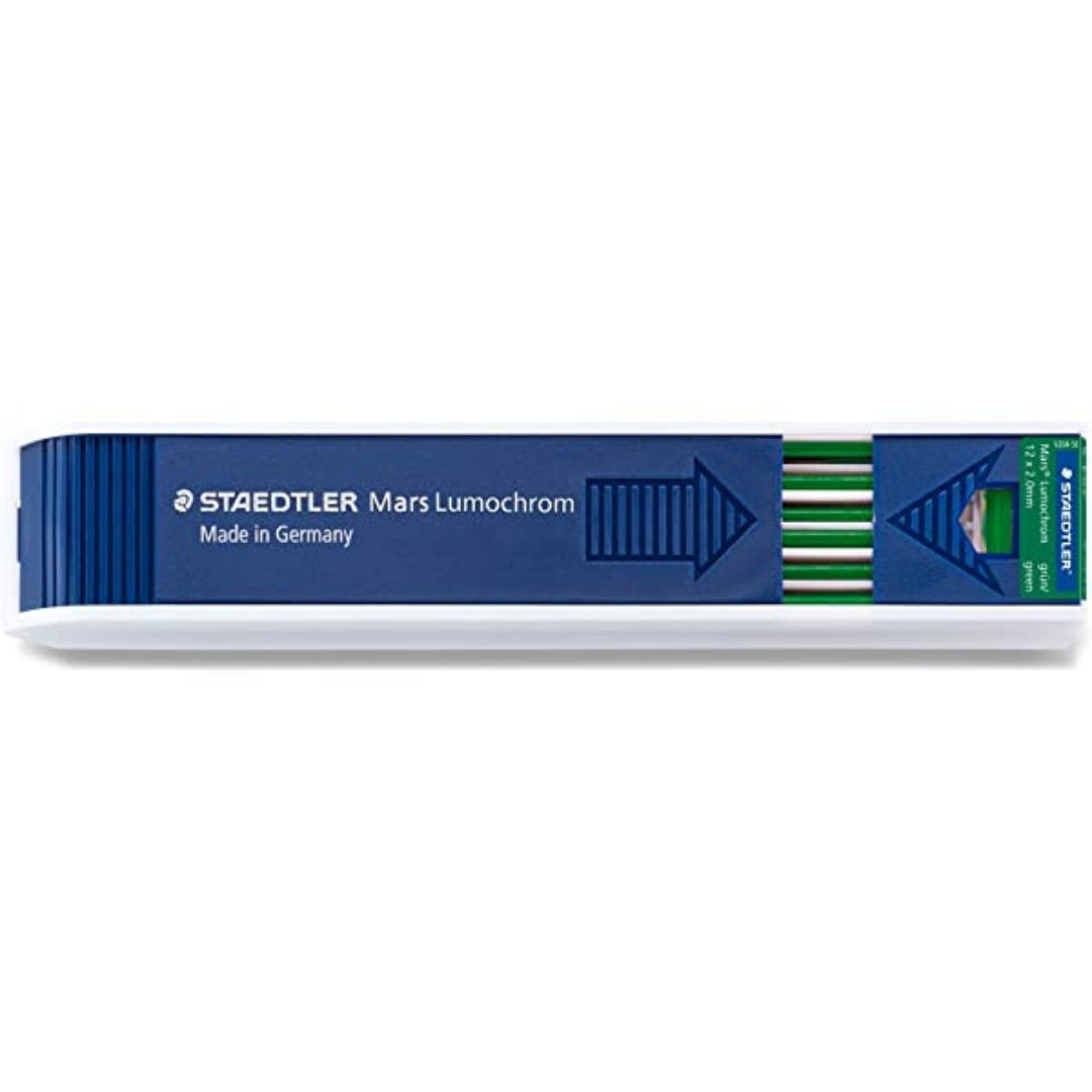 Staedtler Mars Drawing Leads 2 mm - Green - SCOOBOO - 204-5 - Pencil Lead & Refills