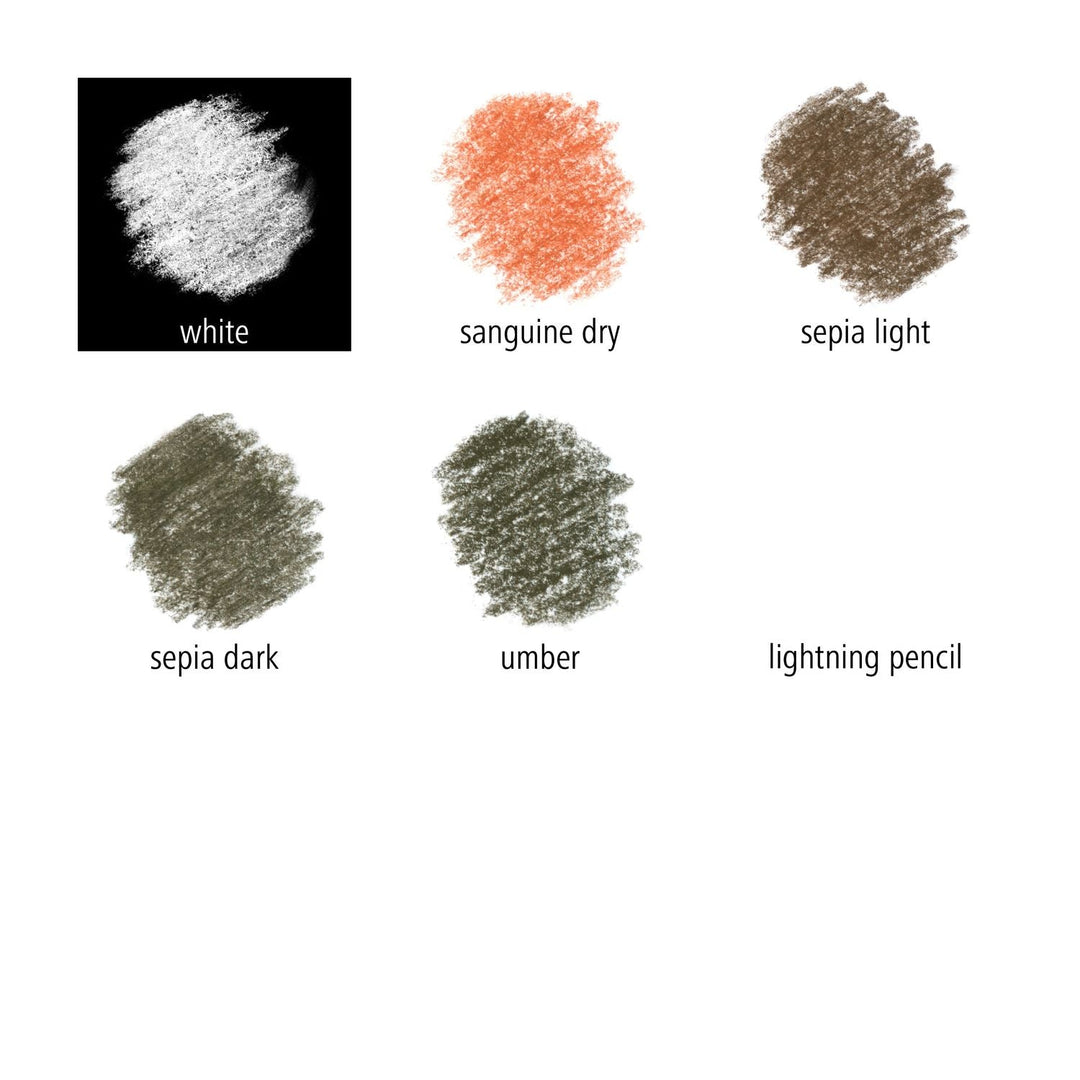 Staedtler Mars Lumograph Pastel Pencils 100P (Set Of 6) - SCOOBOO - 100P-SBK6 - Coloured Pencils