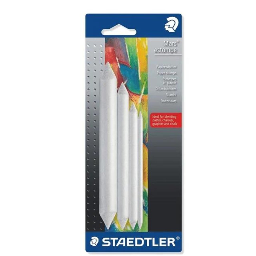 Staedtler Mars Paper Blending Stumps Set - SCOOBOO - 5246-S BK4 - Blending Stumps