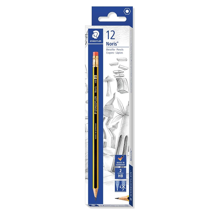 Staedtler Noris 2HB Pencils Pack Of 12 - SCOOBOO - 122-HB - Pencils