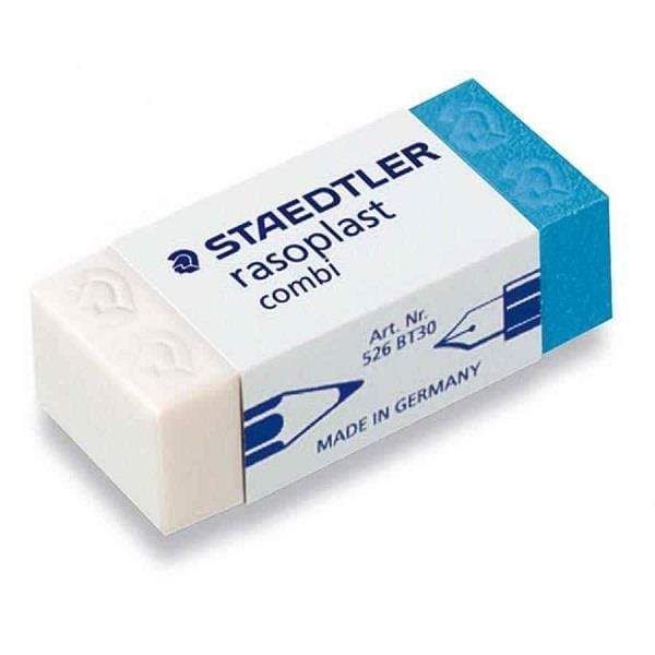 Staedtler Rasoplast Combi Eraser (Pack of 2) - SCOOBOO - 526 BT30 - Eraser & Correction