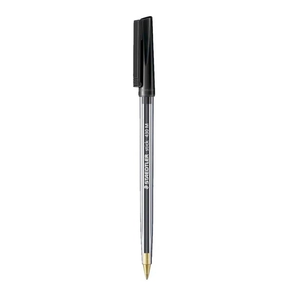 Staedtler Stick 430 Medium 0.35mm Ballpoint Pen (Pack of 2) - SCOOBOO - 430 09 - Ball Pen