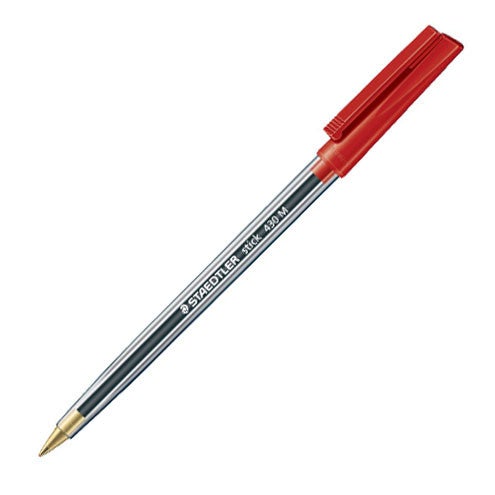 Staedtler Stick 430 Medium 0.35mm Ballpoint Pen (Pack of 2) - SCOOBOO - 430 09 - Ball Pen