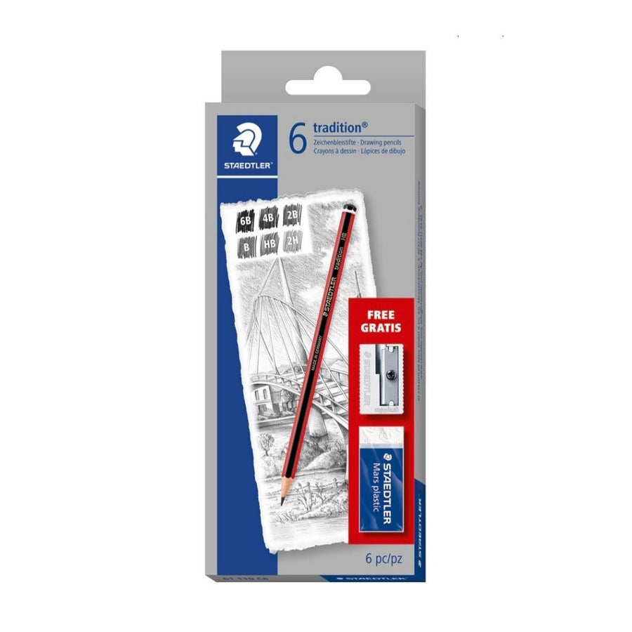 Staedtler Tradition Graphite Pencils - SCOOBOO - 61110C6 - Pencils