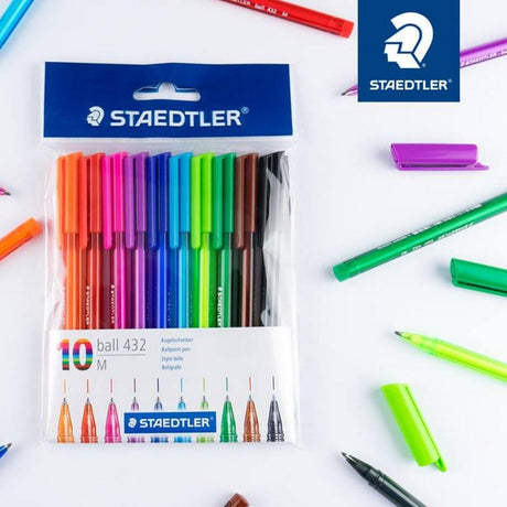 Staedtler Triangular Ball Pen 1.0mm - SCOOBOO - 43235MPB10 - Ball Pen