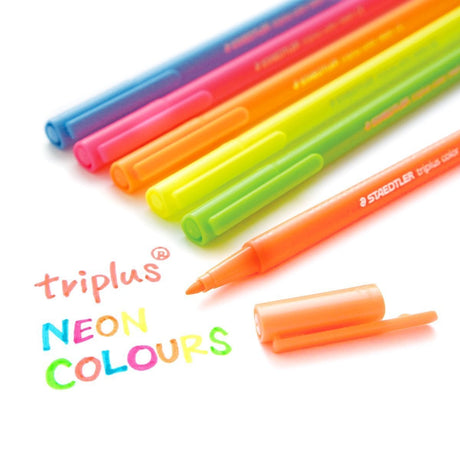 Staedtler Triplus Fibre Tip Pens, Pack of 6 - SCOOBOO - 334 SB6 CS3 - Fineliner