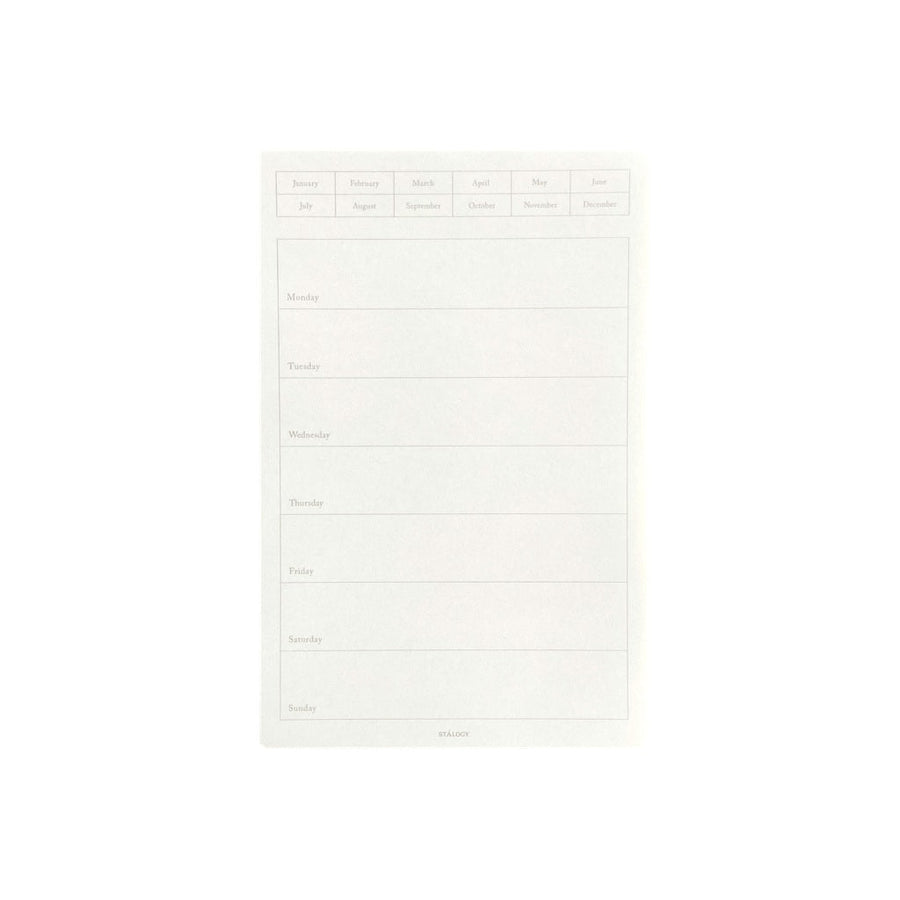 Stalogy Mini Weekly Calendar Stickers - SCOOBOO - Stalogy