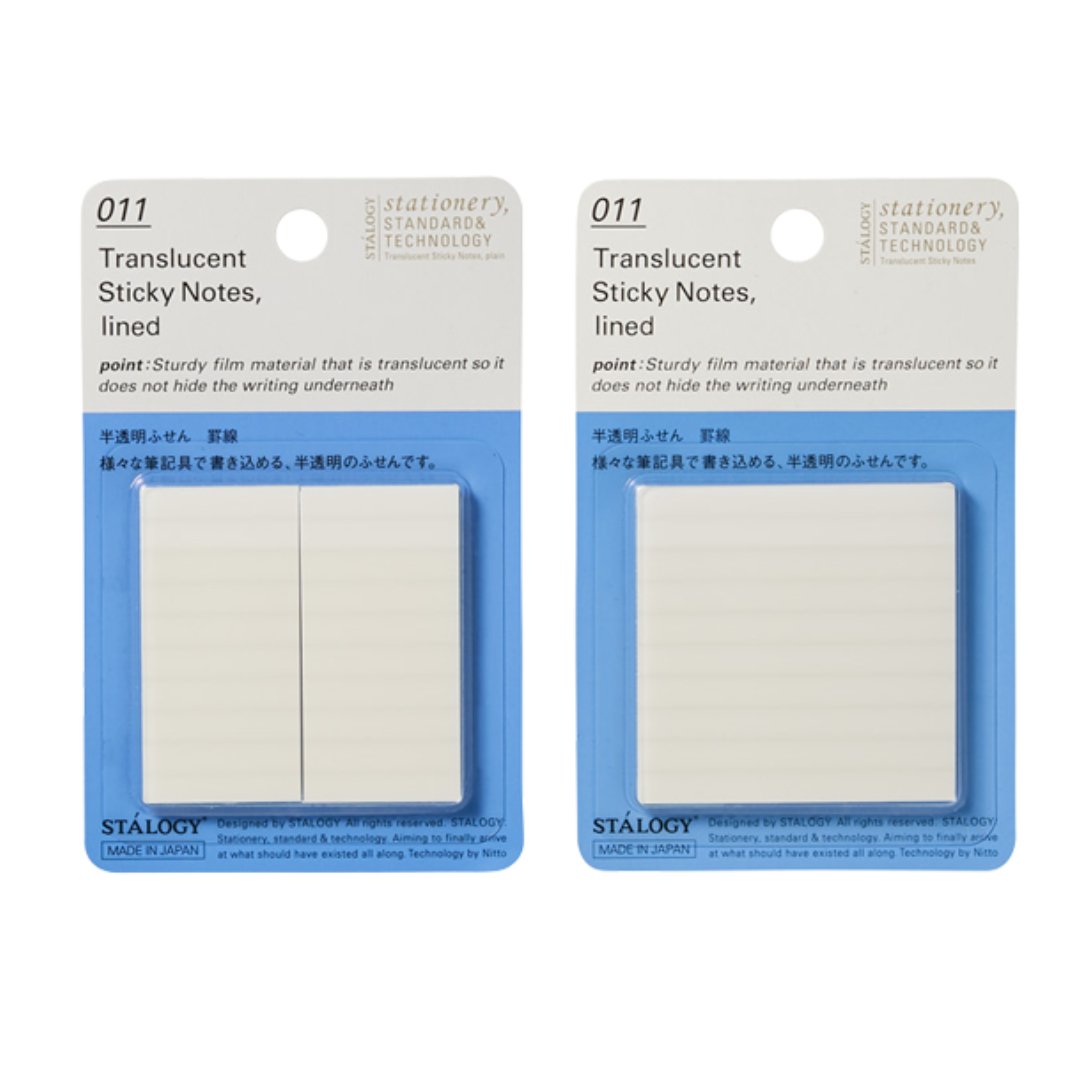 Stalogy Translucent Sticky Note Lined - SCOOBOO - S3051 - Sticky Notes