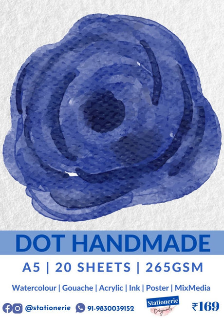 Stationerie Dot Handmade 265gsm 20 Sheets - SCOOBOO - Loose Sheets