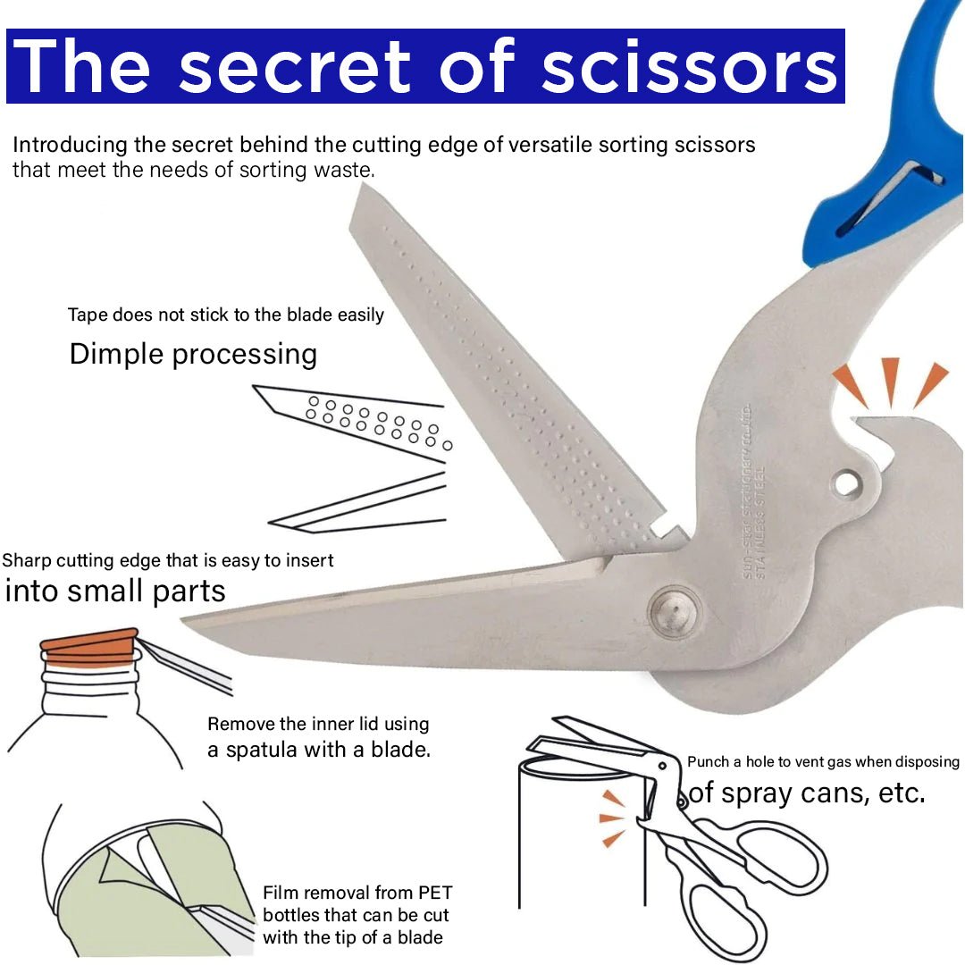 Sun Star All Purpose Sorting Scissors - SCOOBOO - S3716317 - Scissor