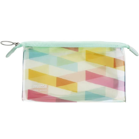 Sun Star Clear Colorful Pencil Pouch - SCOOBOO - S1424491 - Pen Stand & Organisers