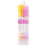 Sun Star Dot Square Pen Pack Of 4 - SCOOBOO - S4541782 - Fineliner