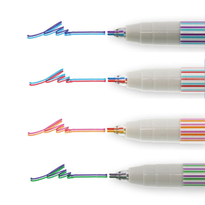 Sun Star Double Color Pens-Set Of 4 - SCOOBOO - S4540743 - Fineliner