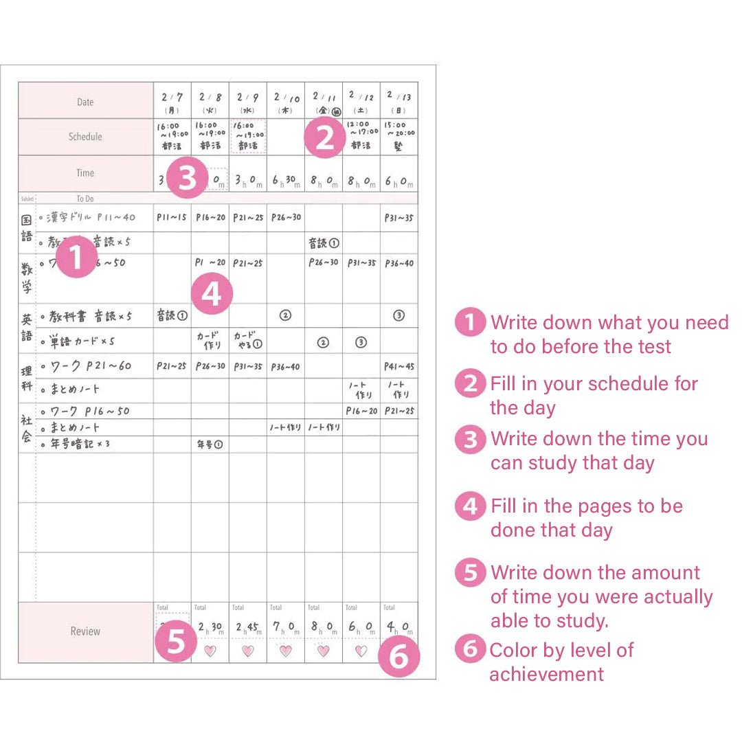 Sun Star Miorin 2 Weeks Study Planner - SCOOBOO - S2638568 - Ruled