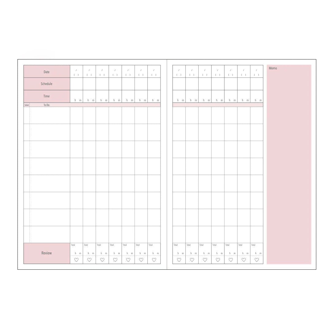 Sun Star 2 Weeks Study Planner - SCOOBOO - Sun Star