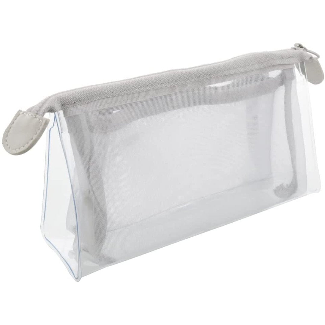 Sun-Star Mitte Clear Pen Case - Stand Type - Gray