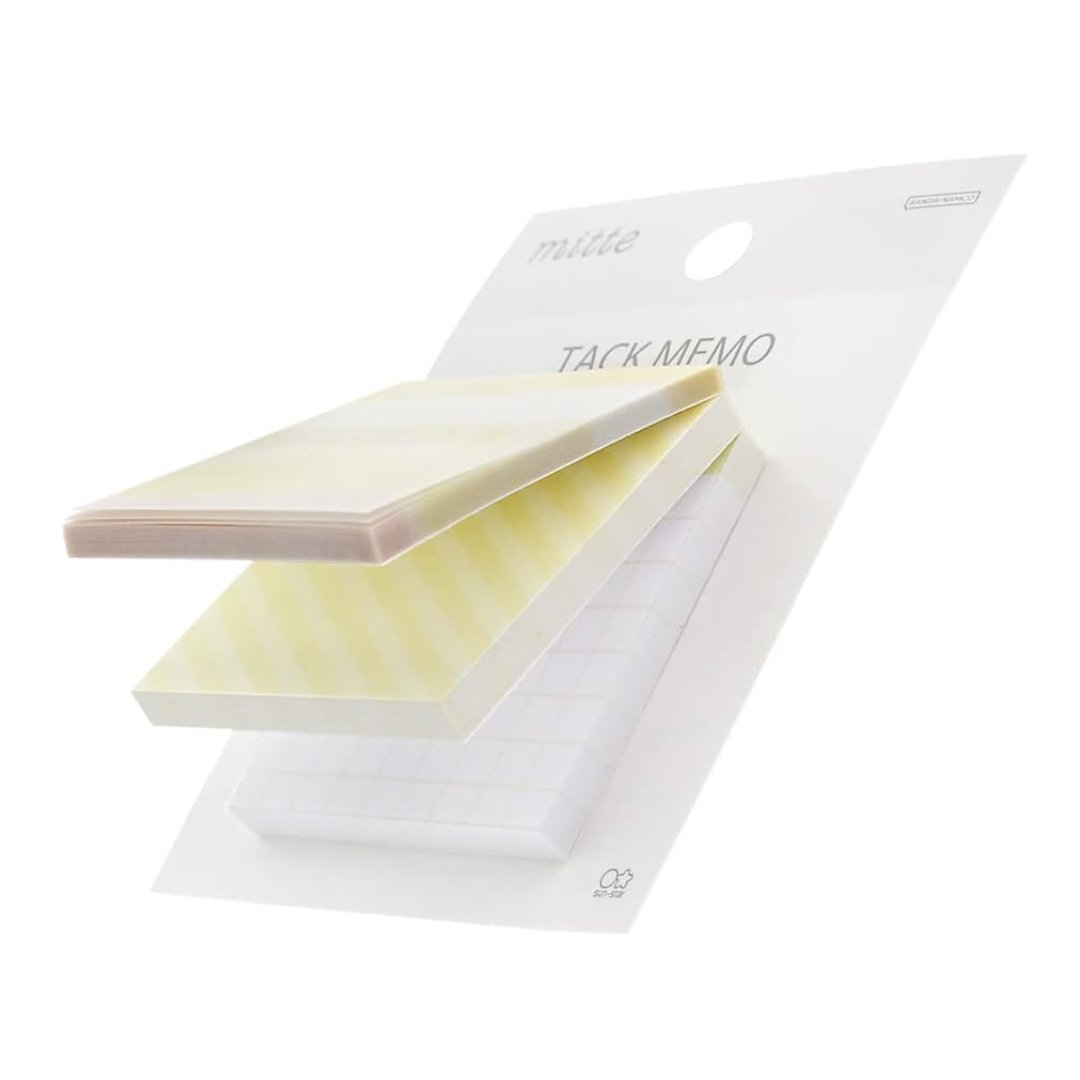 Sun-Star Mitte Square Block Sticky Notes-Cream Yellow - SCOOBOO - S2839040 - Sticky Notes