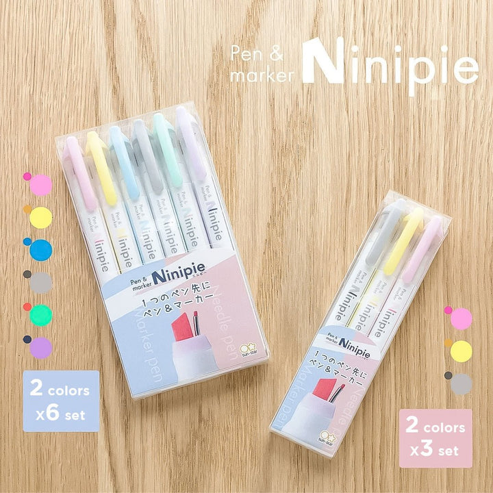 Sun Star Needle Pen & Marker - SCOOBOO - S4540042 - Highlighter