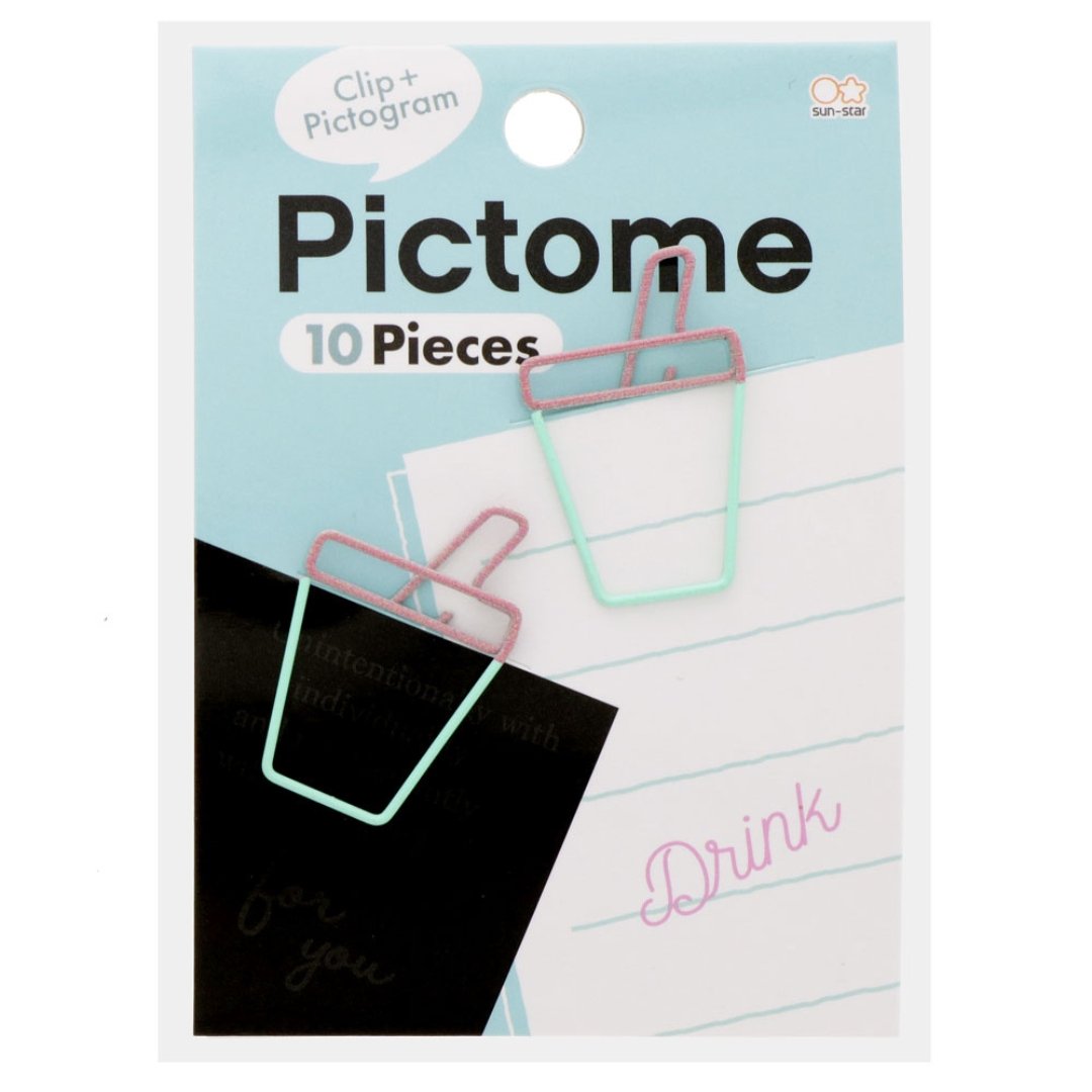 Sun Star Pictome Clips Pack Of 10 - SCOOBOO - S3622177 - Paperclips, Fasteners & Rubber bands