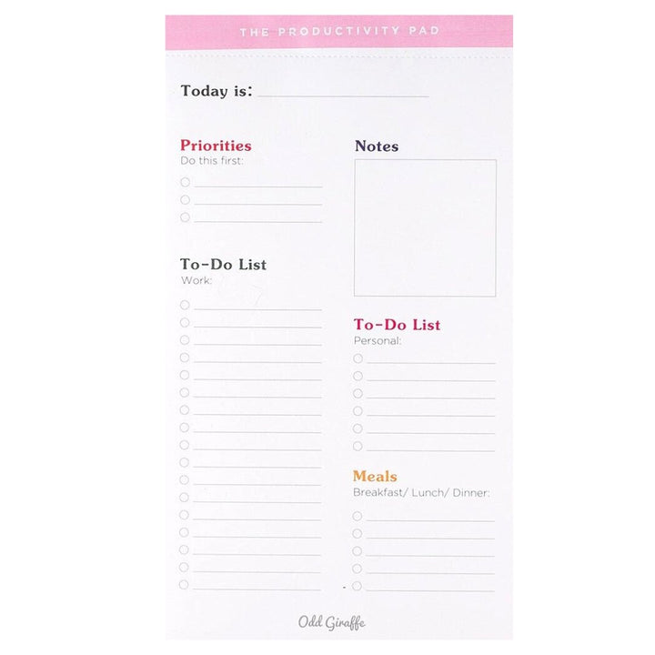 The Productivity Pad | Notepad - SCOOBOO - Planners