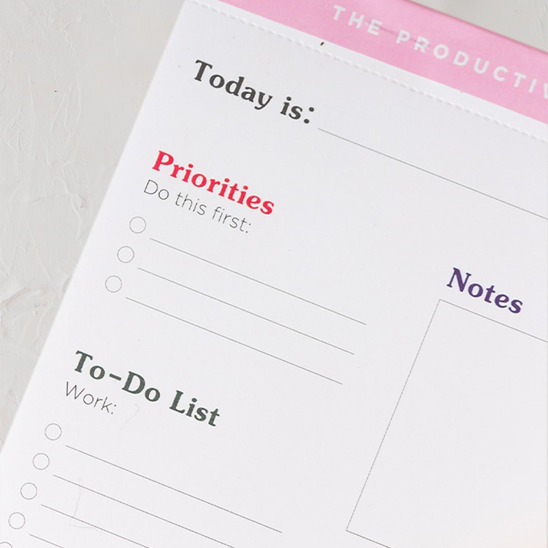 The Productivity Pad | Notepad - SCOOBOO - Planners