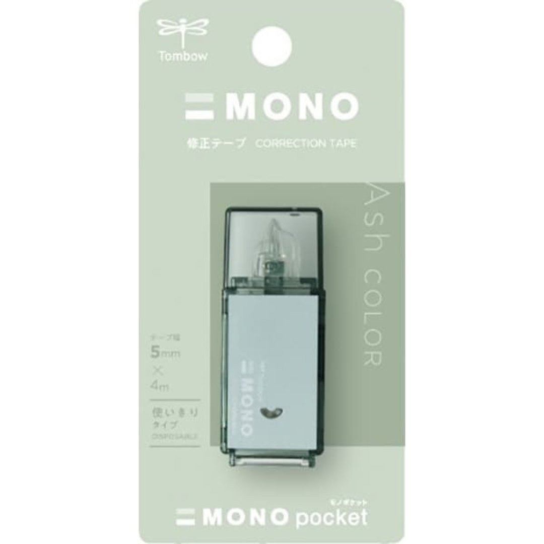 Tombow Correction Tape Mono Pocket Ash Color - SCOOBOO - CT-CM5C603L - Eraser & Correction