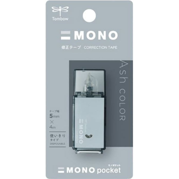 Tombow Correction Tape Mono Pocket Ash Color - SCOOBOO - CT-CM5C703L - Eraser & Correction
