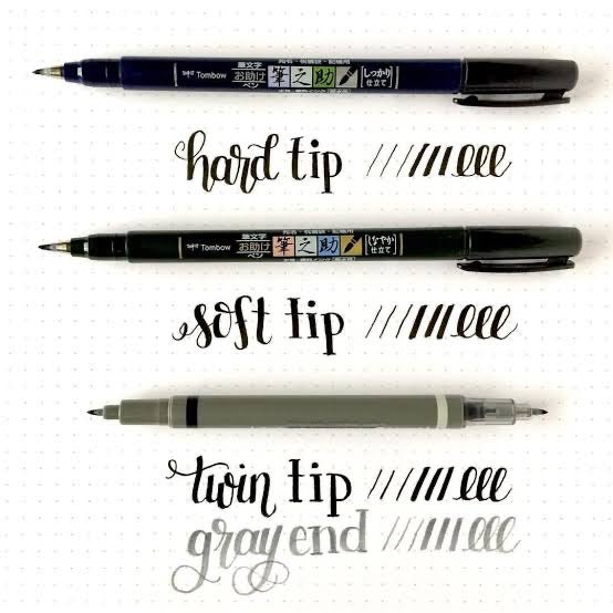 Tombow Fudenosuke Calligraphy & Brush Pens - SCOOBOO - GCD-121 - Brush Pens