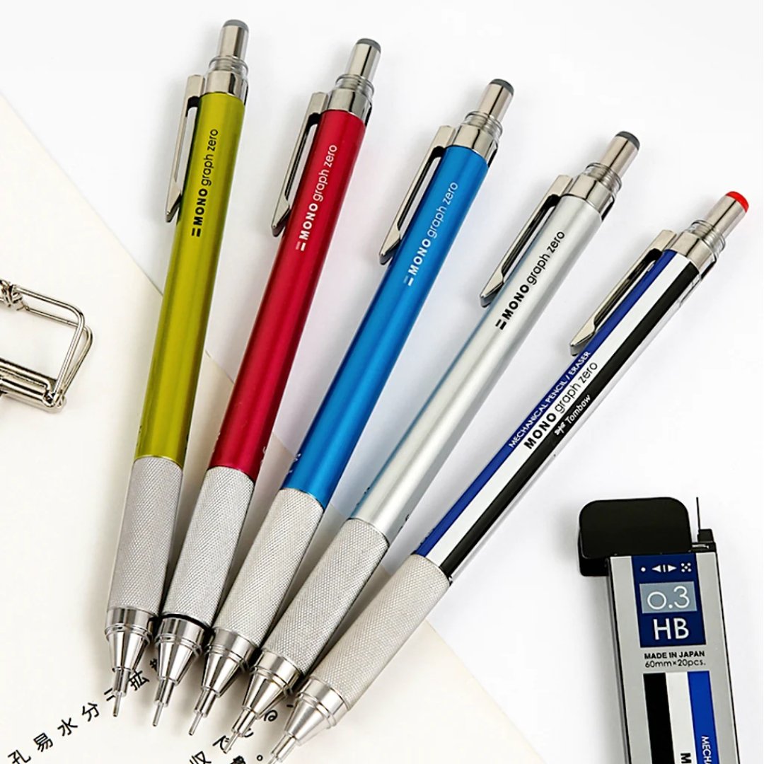 Tombow Mono Graph Zero Mechanical Pencil 0.5mm Value Pack - SCOOBOO - DPA-162AVP - Mechanical Pencil