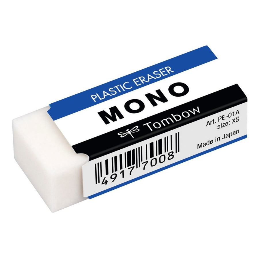 Tombow Mono Plastic Eraser Small (Pack of 4) - SCOOBOO - PE-01A - Eraser & Correction