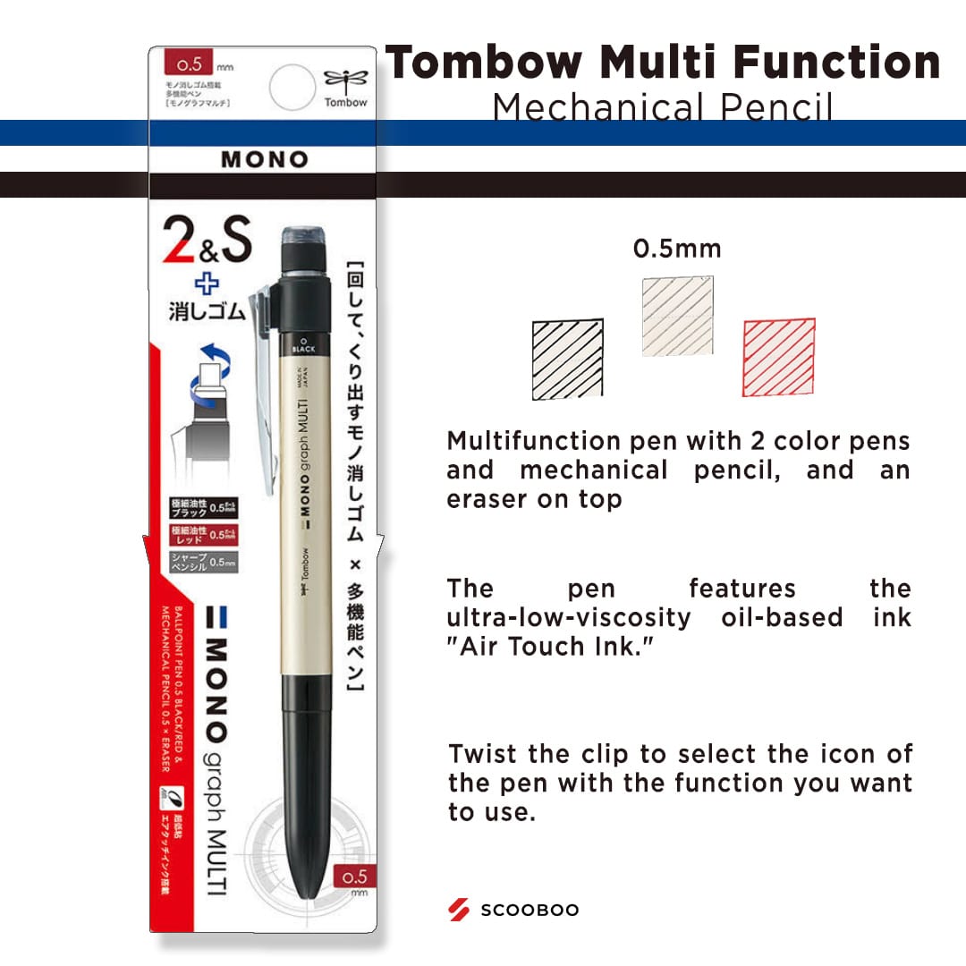 Tombow Multi Function Mechanical Pencil - SCOOBOO - CPA-161 - Mechanical Pencil