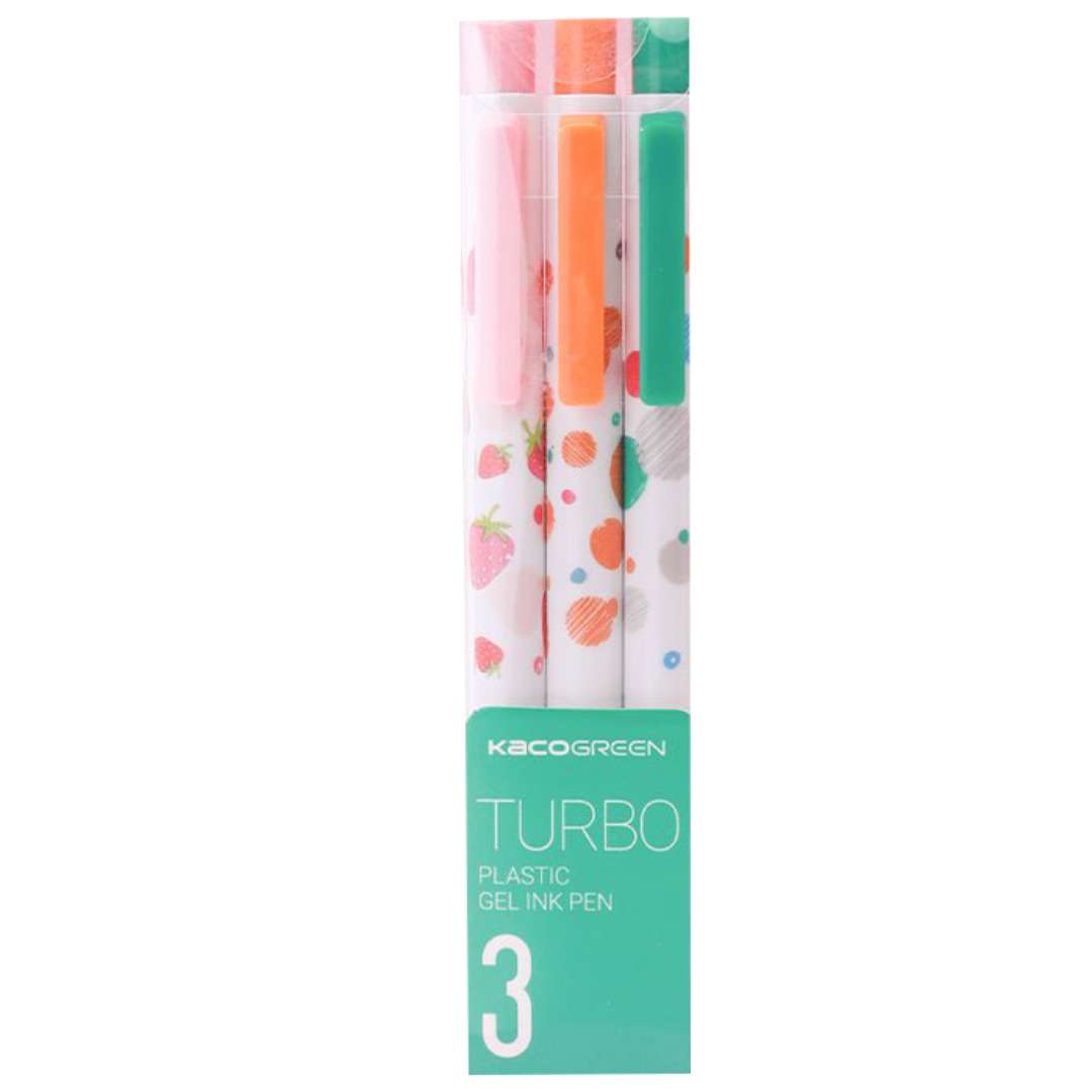 TURBO Gel Pen - Pack of 3 - Black Ink - SCOOBOO - TURBO Pack of 3 - GEL PENS