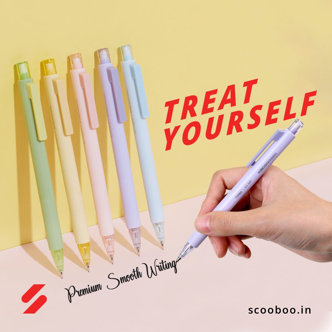 Turbo Mechanical Pencil 0.5 Premium + Resin Leads - SCOOBOO - Mechanical Pencil