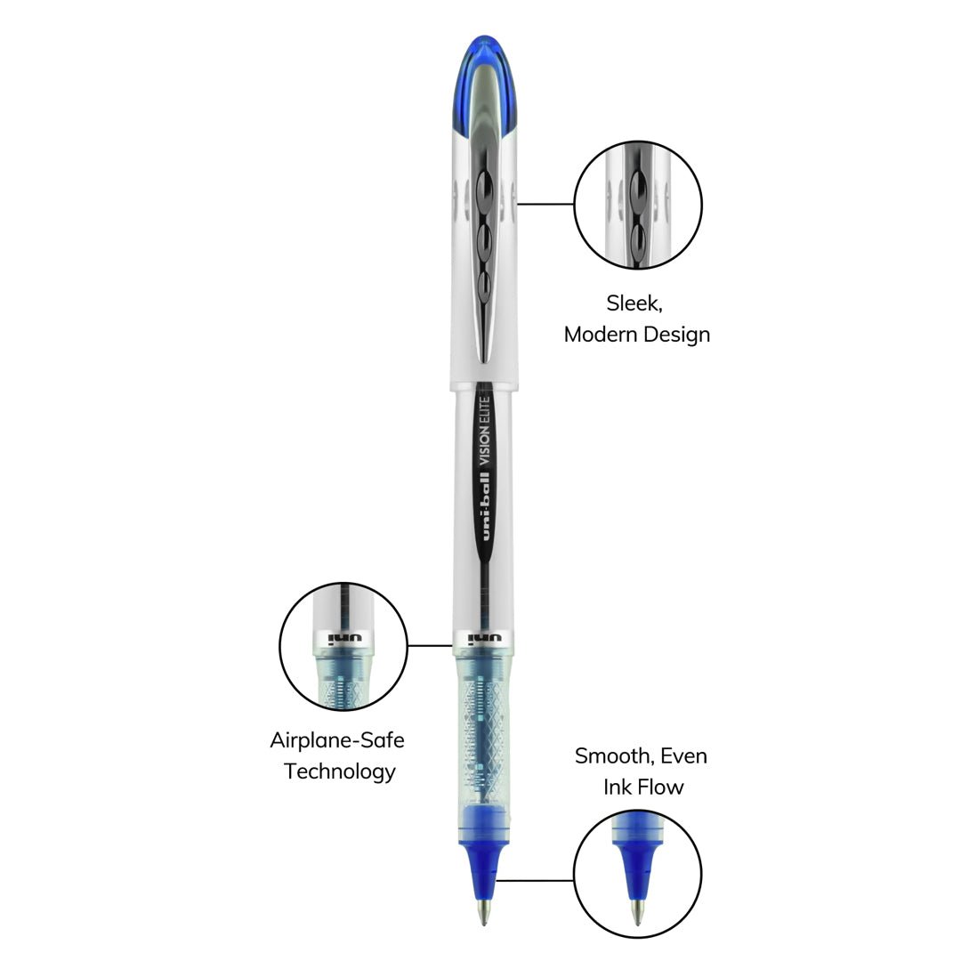 Uni-Ball 0.8mm Vision Elite Roller Ball Pen - SCOOBOO - UB-200 (08) - Roller Ball Pen