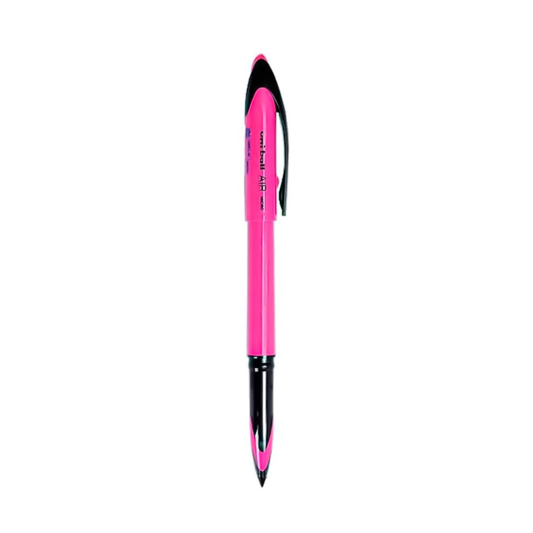 Uni-Ball AIR Micro 0.5mm Fine Rollerball Blue Ink Pen-Pack Of 2 - SCOOBOO - UBA-188EL-M Pink - Roller Ball Pen