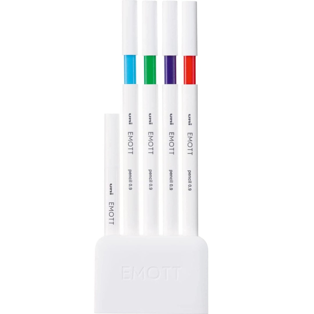 Uni-ball Emott Pencil 0.9 4 Colors No.1 Refreshing Color - SCOOBOO - M9EM4CL.NO1 - Mechanical Pencil