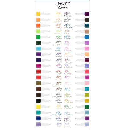 Uni-ball Emott Pens 40-color set - SCOOBOO - PEMSY40C - Fineliner
