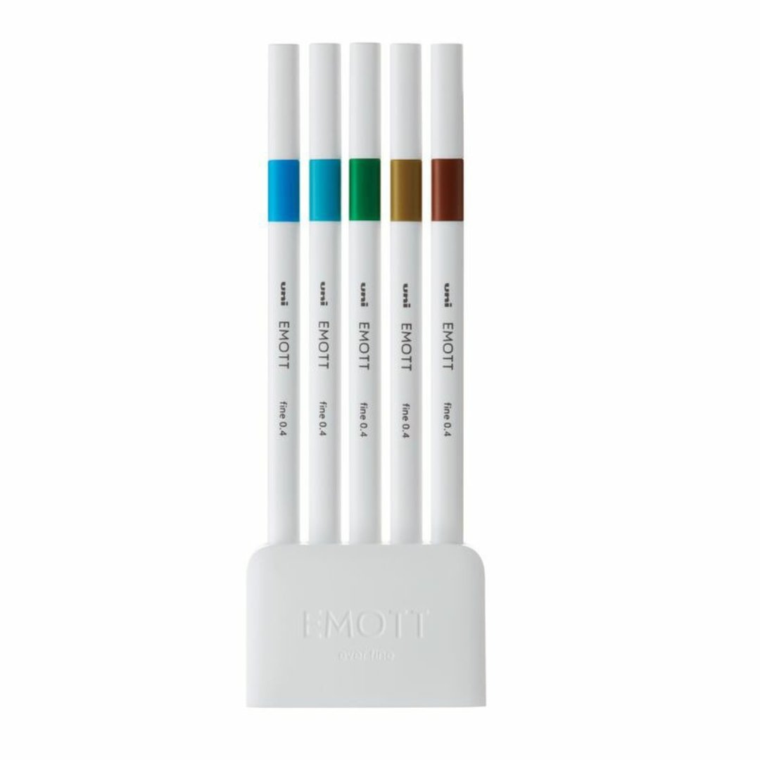 Uni-ball Emott Pens 5-color set - SCOOBOO - PEMSY5C-No.4 - Fineliner